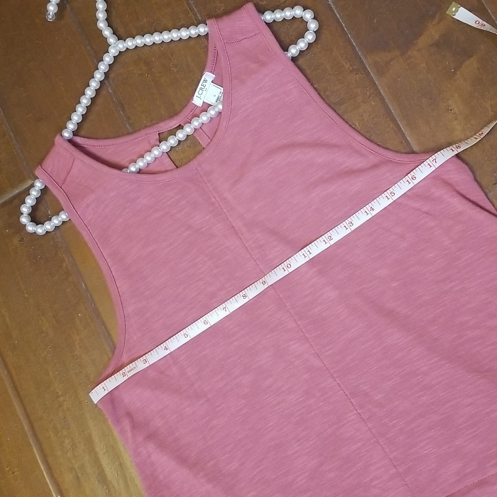 J. Crew Womens Mecrantile Flowy Sleevless Tank Top Dusty Rose Size Large - Picture 5 of 8